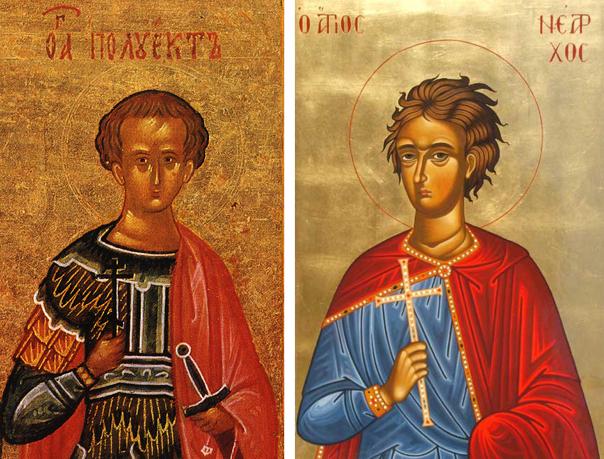 Icons of Saint Polyeuctus and Saint Nearchus